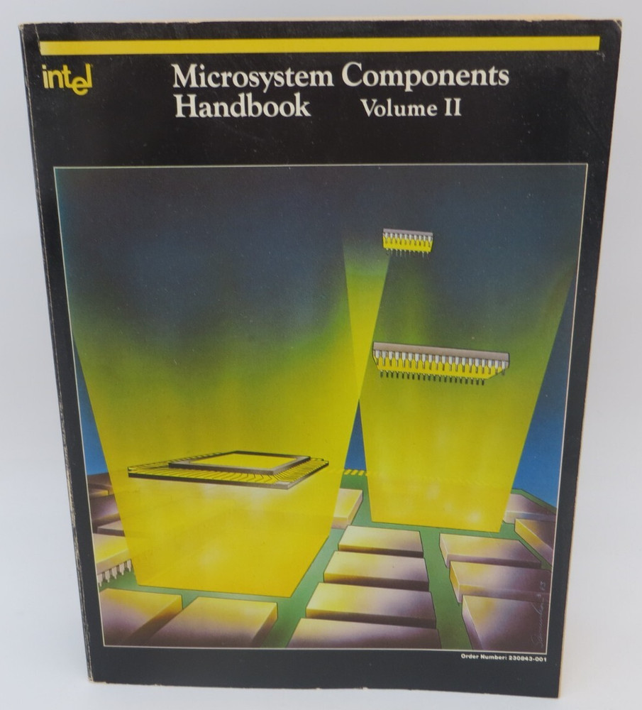 1984 Intel Microsystem Components Handbook Volume II vintage reference book