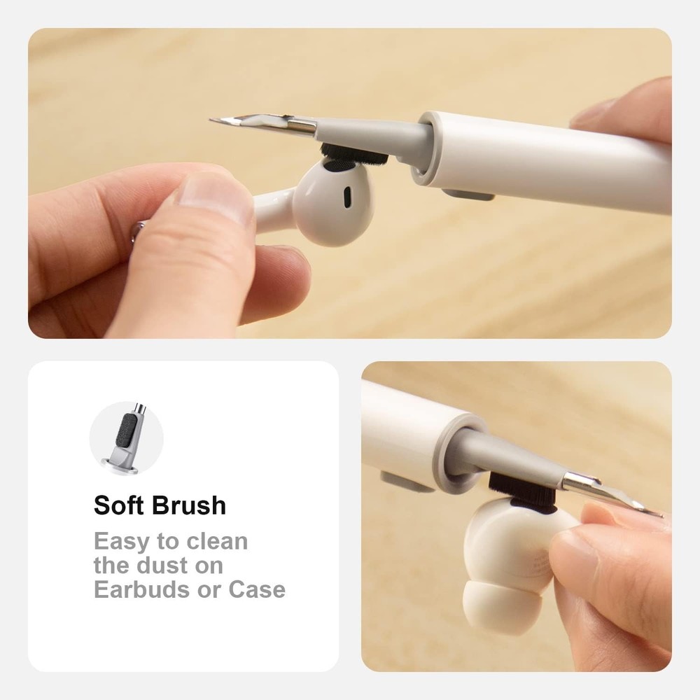 Cleaner Kit for Airpods Pro 1 2 3 Multi-Function Cleaning Pen with Soft Brush...