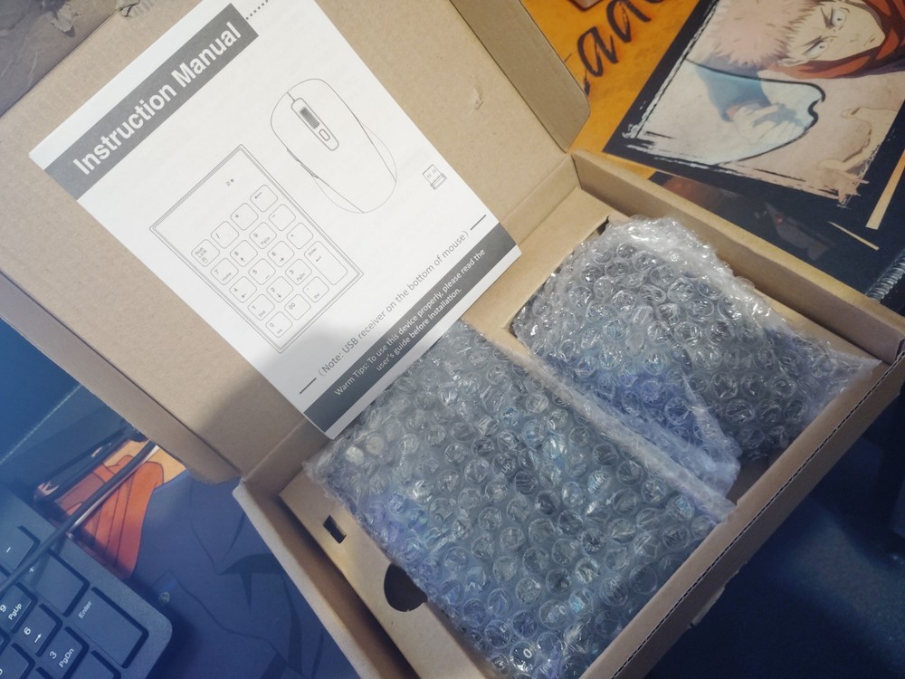 2.4g wireless Mini USB numeric keypad and mouse combo 19 Key