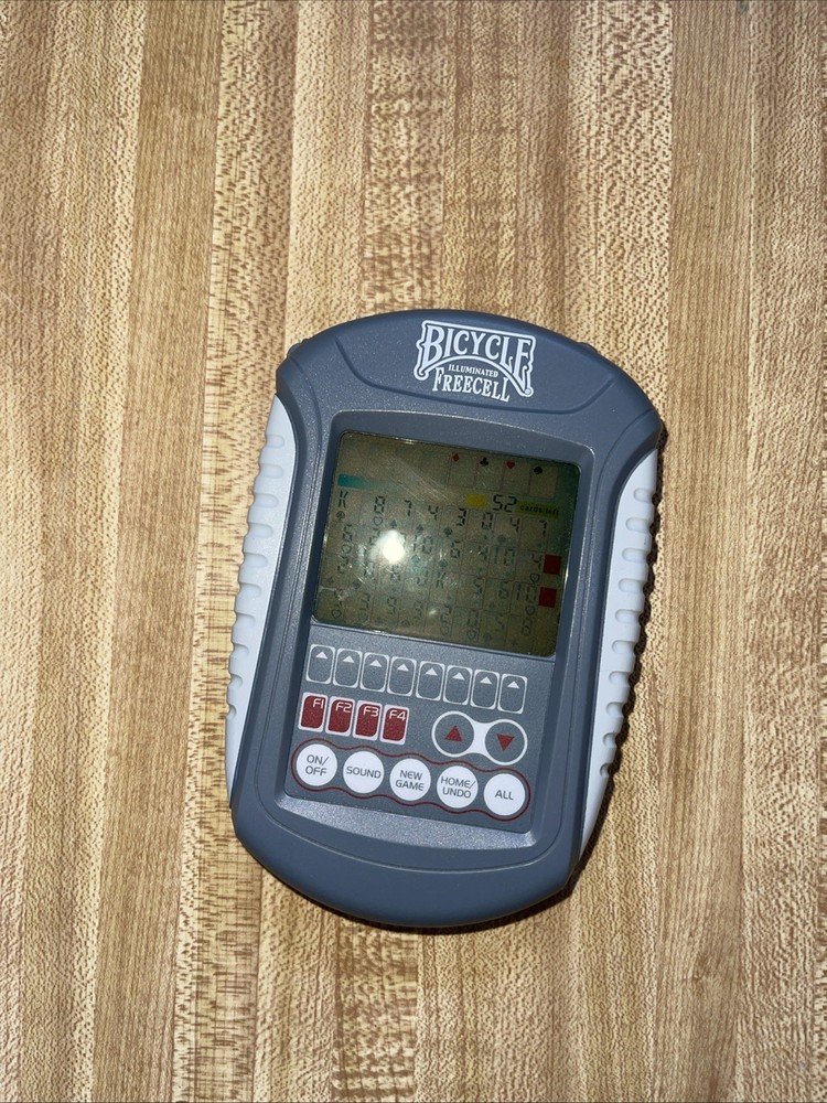 Illuminated Freecell Handheld Electronic Game Bicycle Techno Source 2006