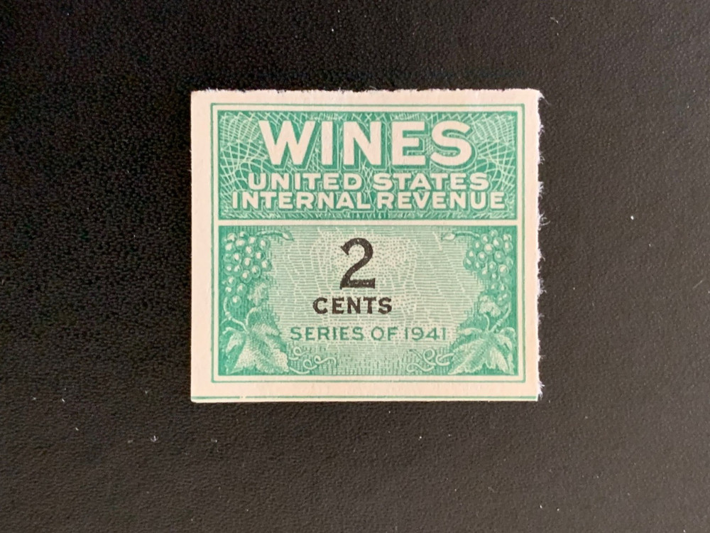 Scott # RE112 - Wines - Revenue - Mint Hinged