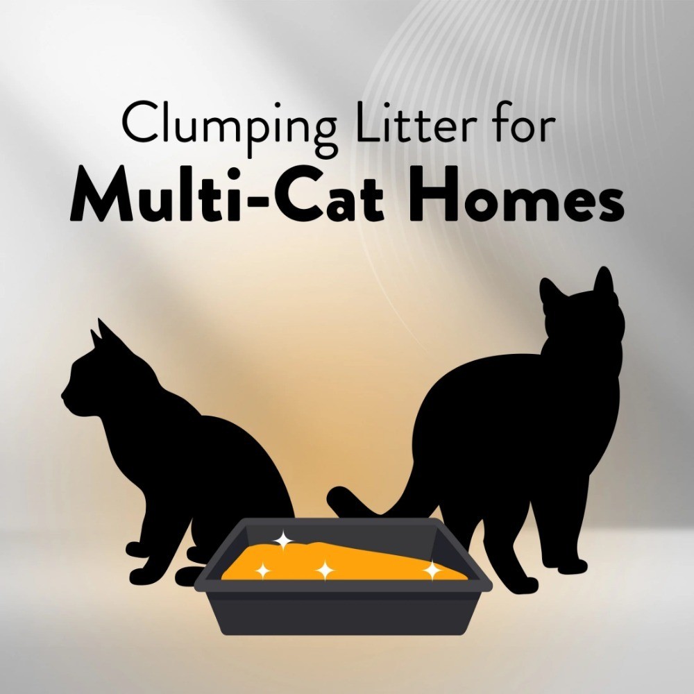 Multi-Cat Clumping Litter, No-Mess Scooping Formula, Lightweight Low Dust, 7 lb