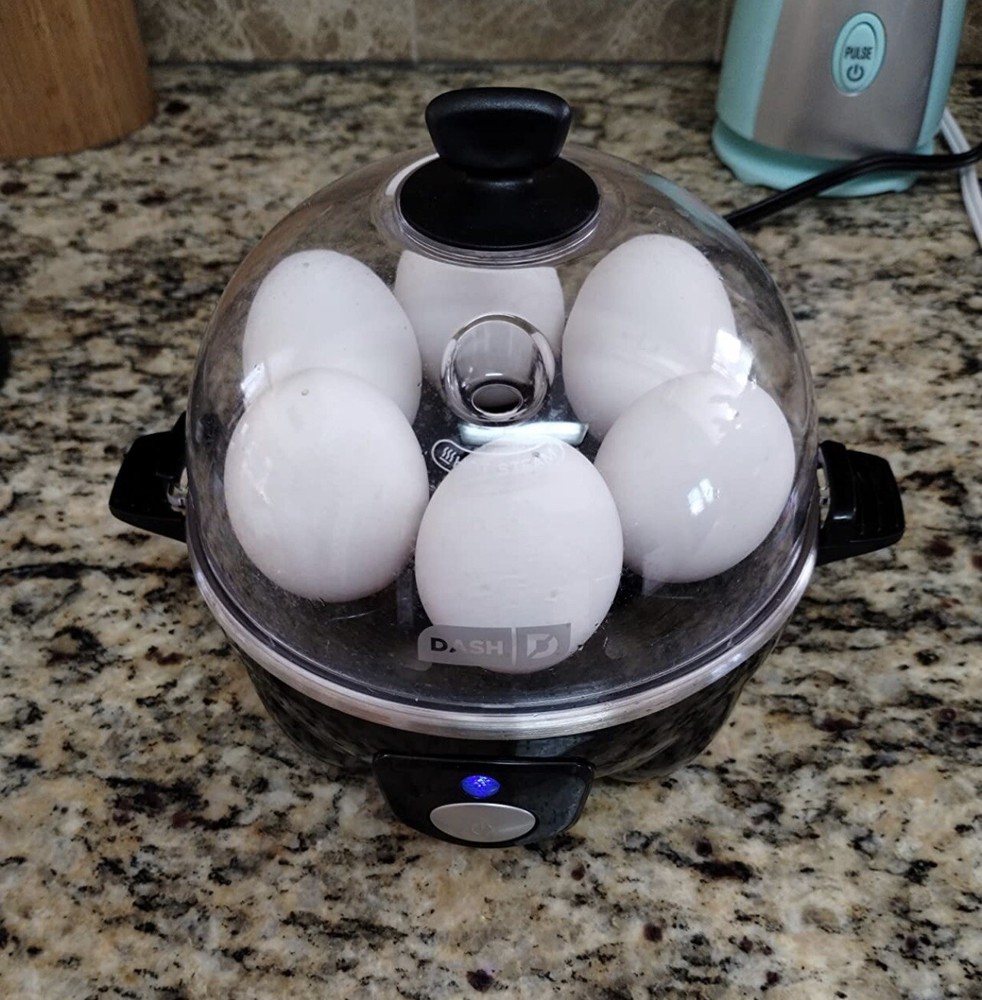"6-Egg Electric Cooker: Boil, Poach, Scramble & Omelets"