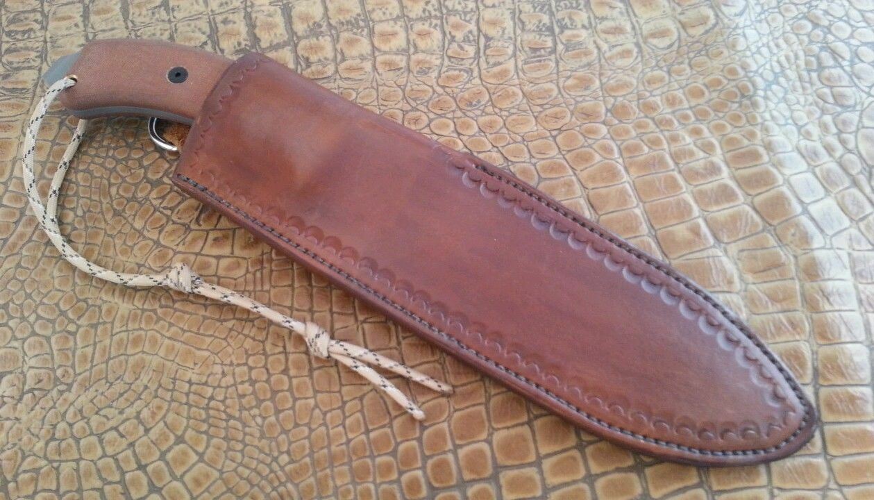 JT Custom Leather Sheath ONLY NO Knife Blade Blank TOPS TAHOMA FIELD BECKER BK7