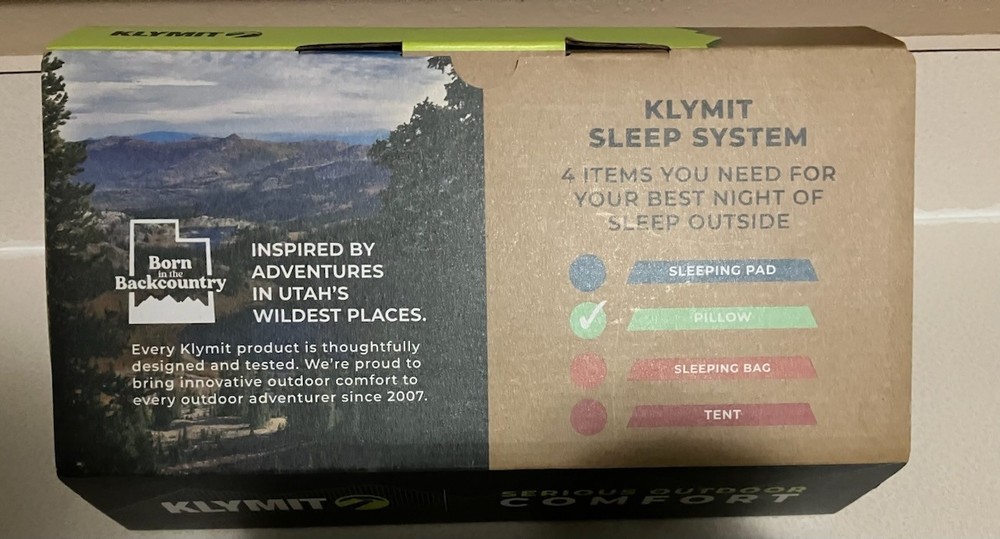 Klymit Drift Camping Pillow with Memory Foam