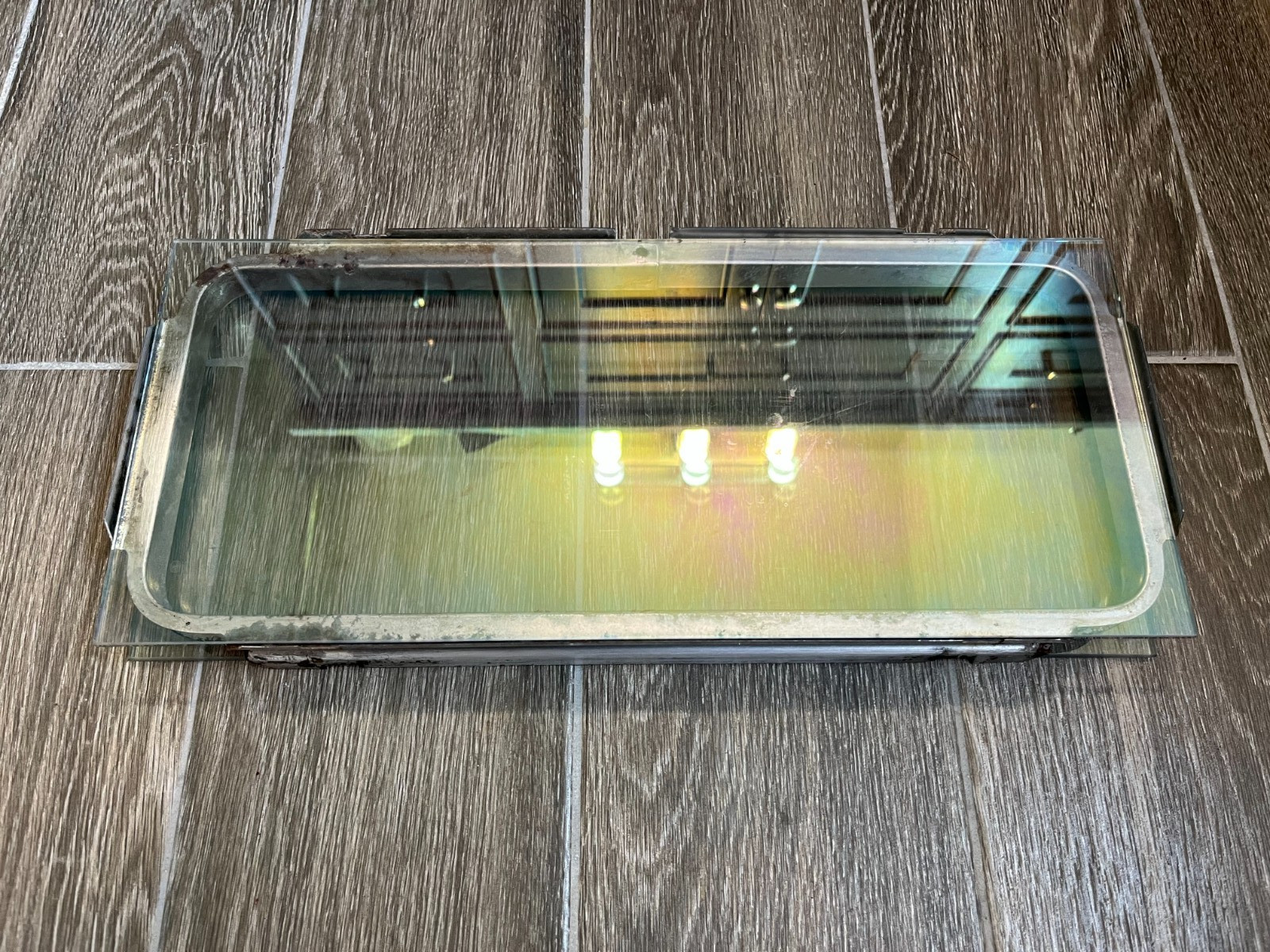 GE General Electric Range Oven Door Glass & Frame WB56K5 & WB56K19 16" x 7" #8