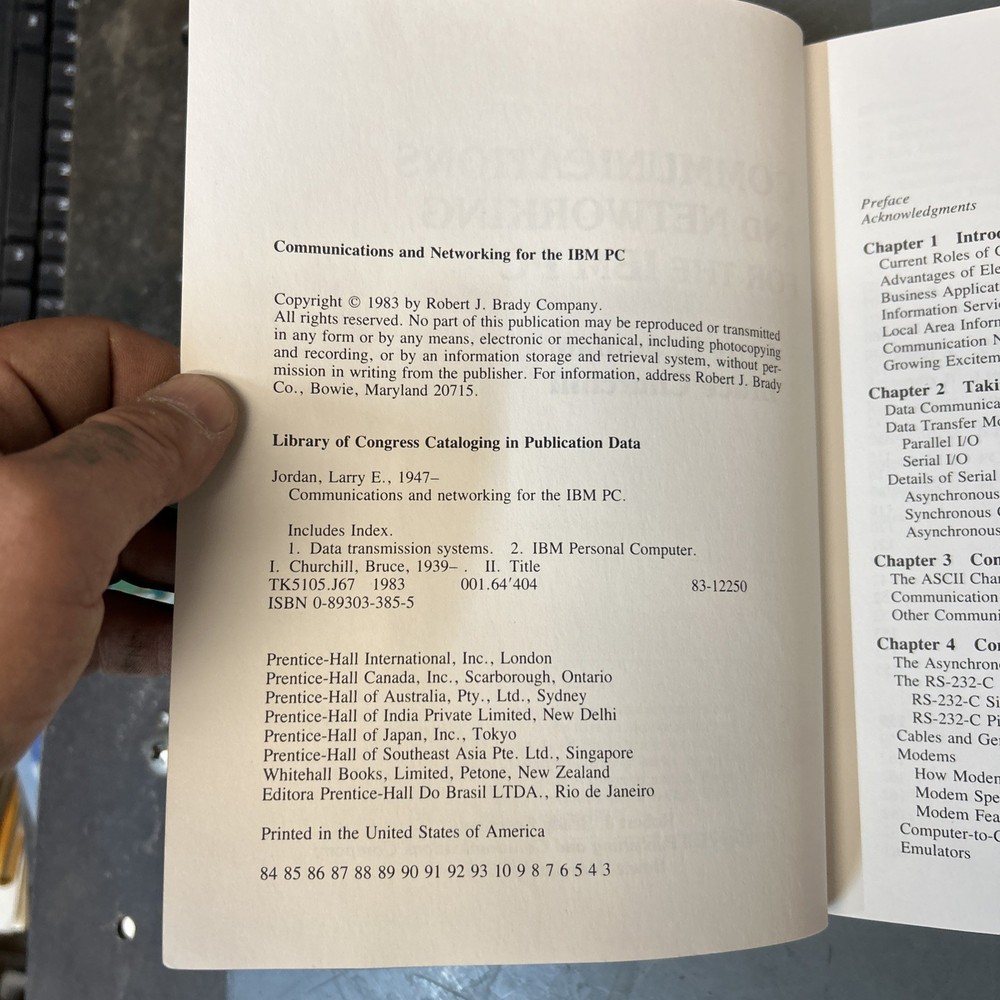Communications & Networking For The IBM PC 1983