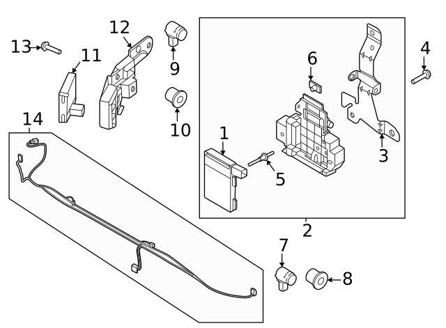 Genuine Ford Sensor LU5Z15K859ABPTM