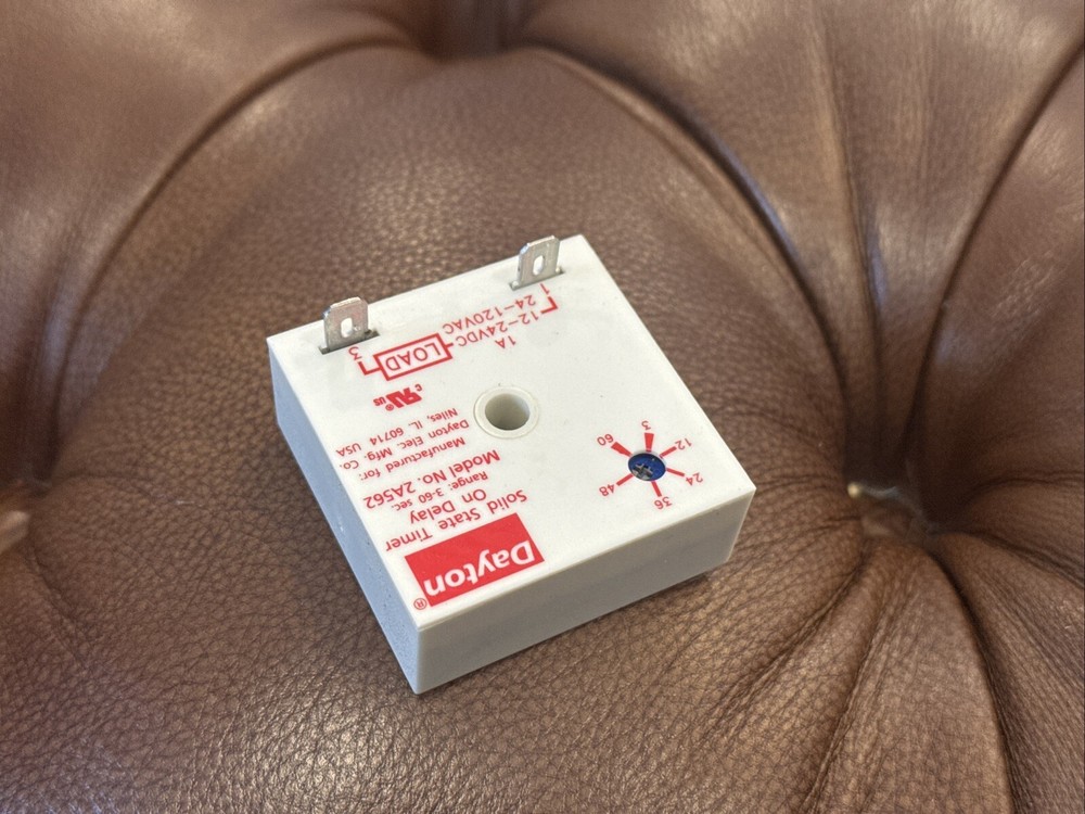 NEW Dayton 2A562 Solid State Timer On Delay AC/DC 3-60 Second FAST SHIPPING