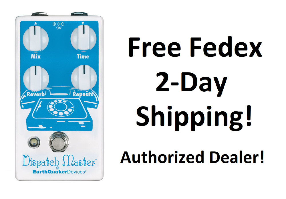 New Earthquaker Devices Dispatch Master V3 Delay Reverb Guitar Effects Pedal