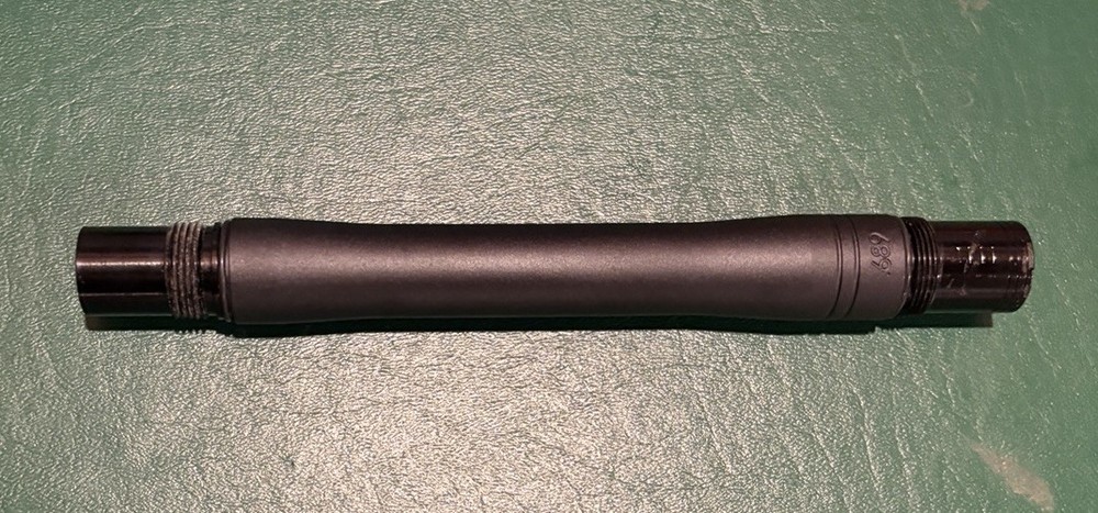 Planet Eclipse Shaft 4 barrel back. Bore: .689. Dust black.