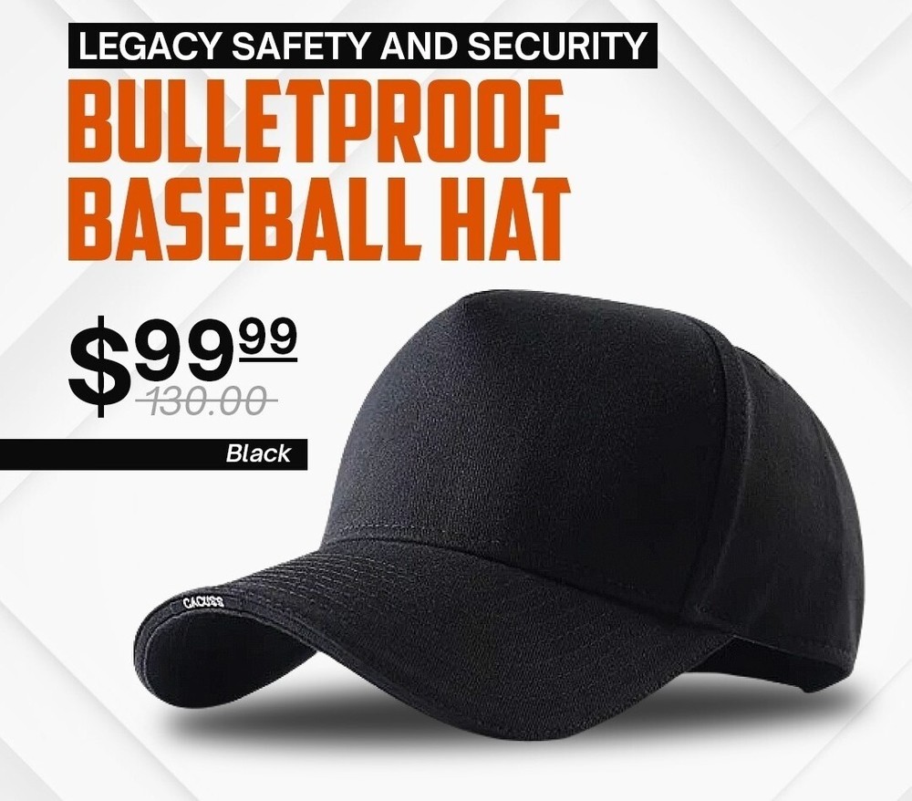 Legacy Armor Level II Bulletproof Cap - Discreet, Lightweight Protection Hat