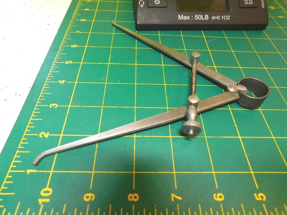 Vtg.Sampson Tool Co.7" Flat Leg Spring Type Inside caliper