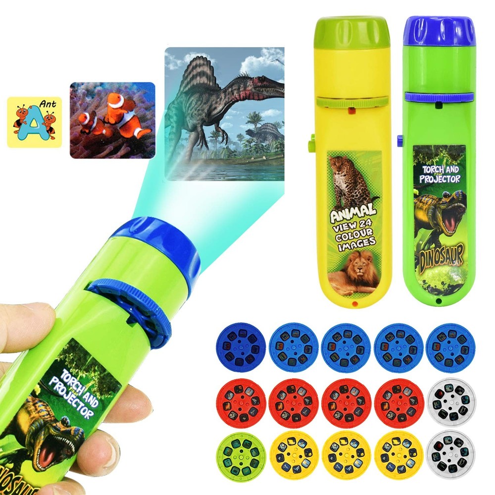 Slide Projector Torch Projection Light Small Torches lamp Flashlight Educatio...