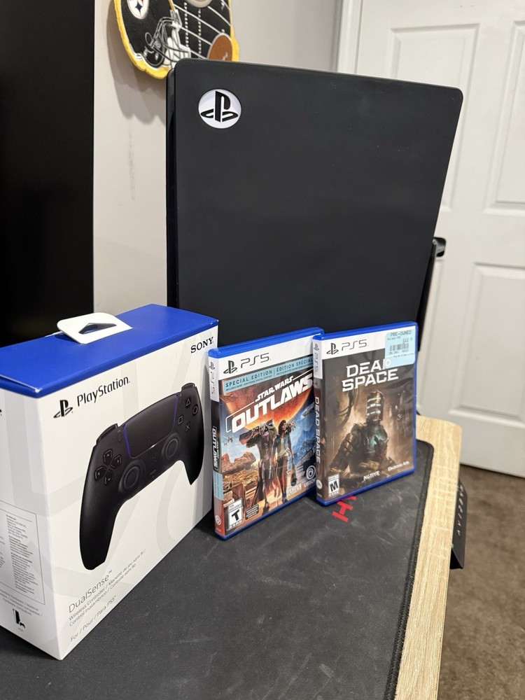 PlayStation 5 Bundle with DualSense Controller, Star Wars Outlaws, Dead Space