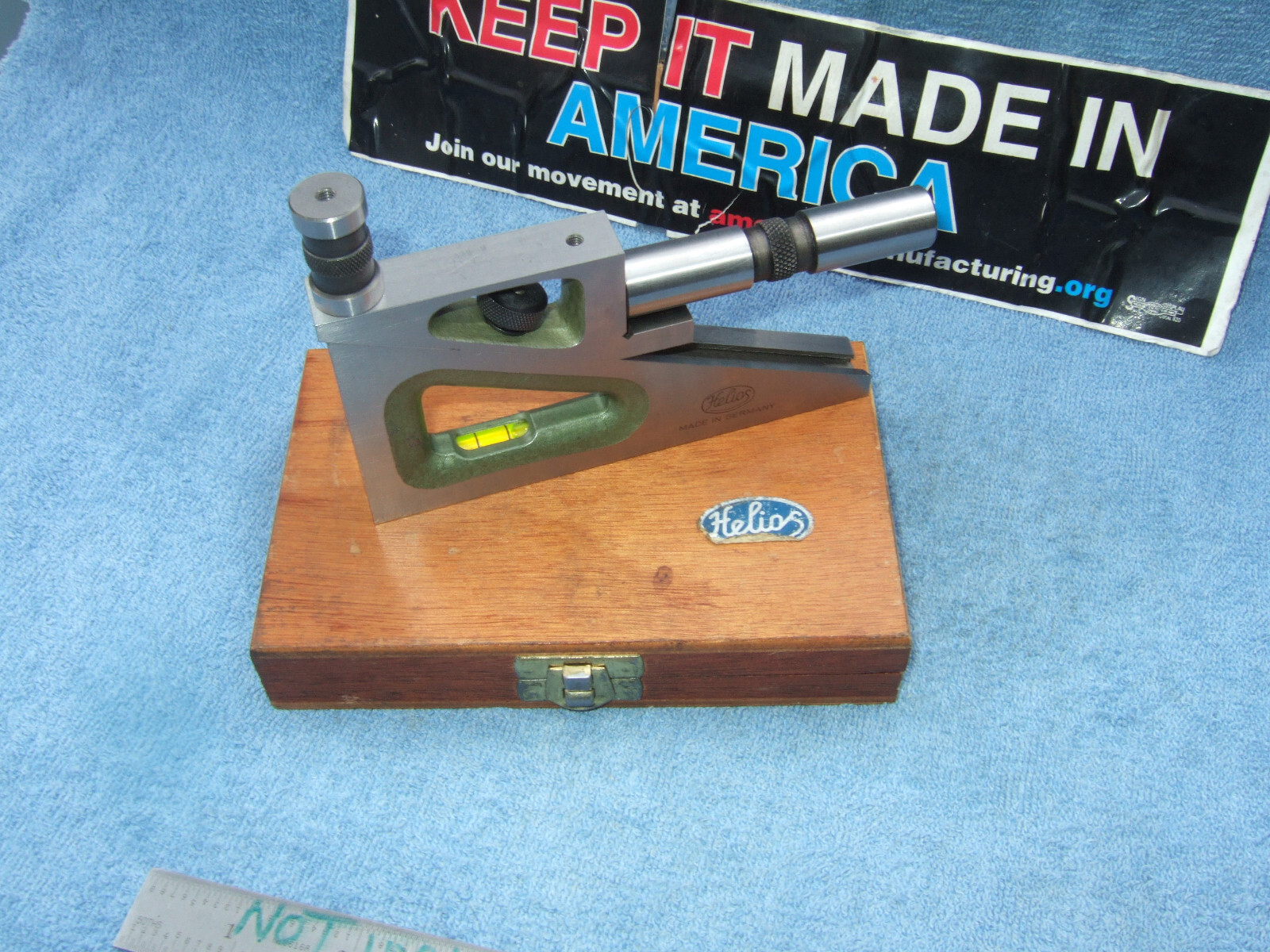 HELIOS GERMAN MADE PLANER GAGE W/CASE MACHINIST TOOLMAKER No.4 MANY MORE US HERE