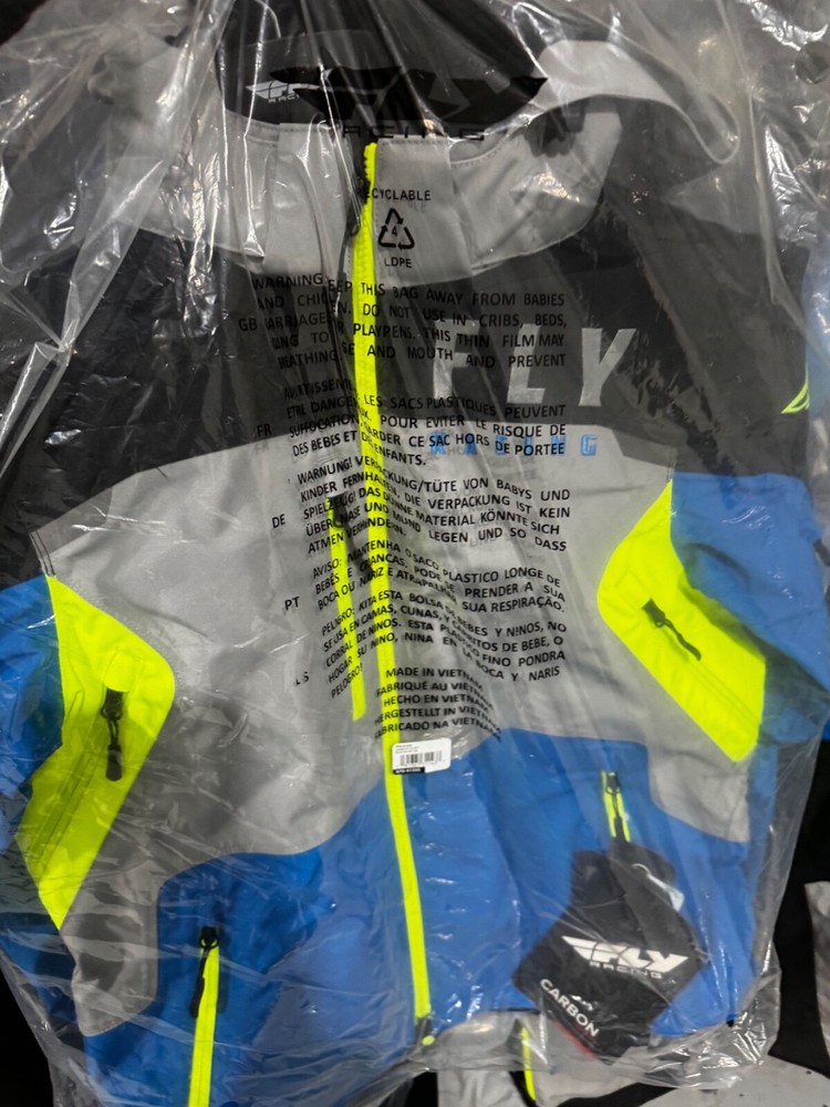 FLY RACING small  SNX PRO JACKET BLACK BLUE small Snowmobiling