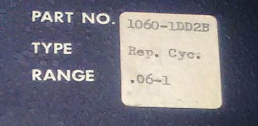 Industrial Solid State Controls 1060-1DD2B Repeat Cycle Timer 0.06-1 NO RELAY