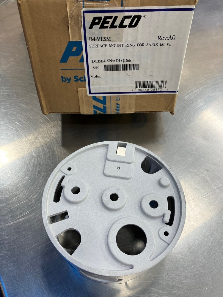 Pelco IM-VESM Surface Mount Ring for Sarix IM-V IM-E Light Gray
