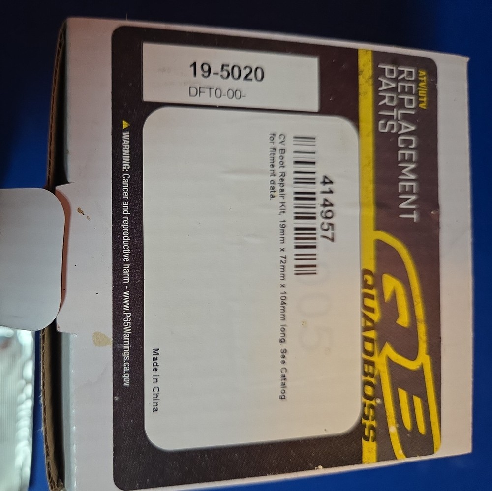 QuadBoss CV Boot Kit - Front Outer 414957