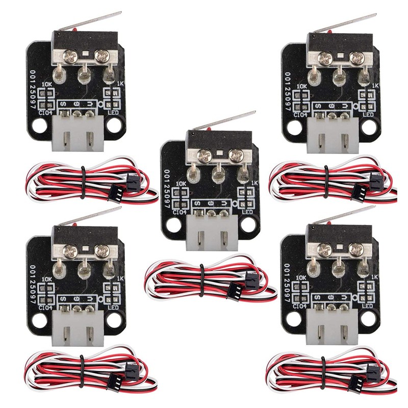 5pcs 3pin for end stop limit limit switch with cables, 3D printer limit 9704