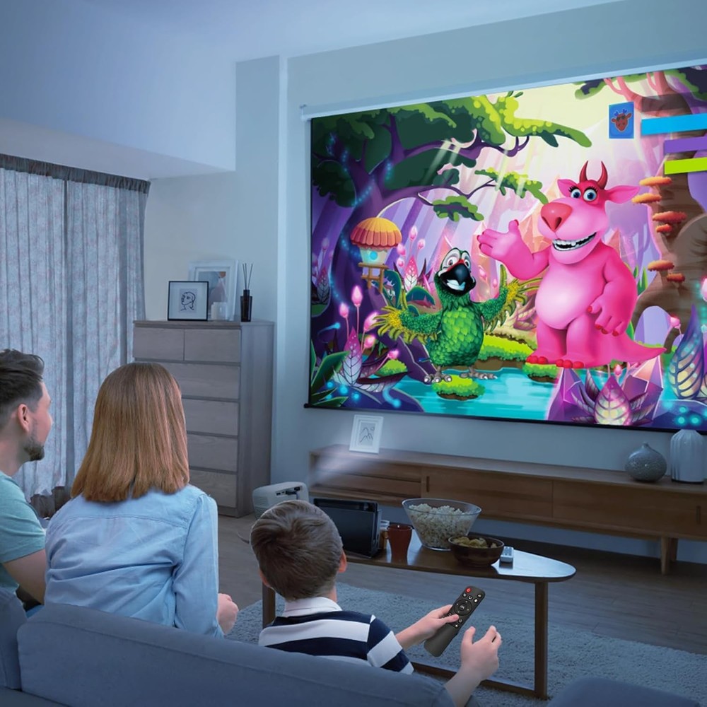 Replacement Remote for Mini Projector,Compatible with HY300Pro,HIPPUS Black