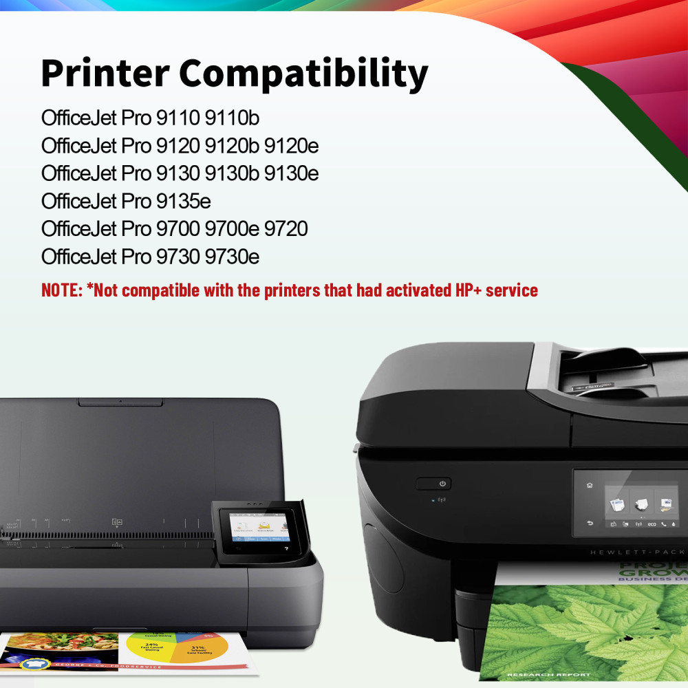 936E 936XL Ink Cartridge (4-Pack) for HP OfficeJet 9120 9135e 9120e 9110 9730e