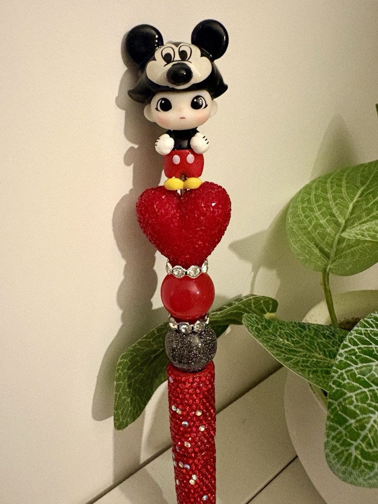 Boy Mouse PM Beaded Rhinestone Pen