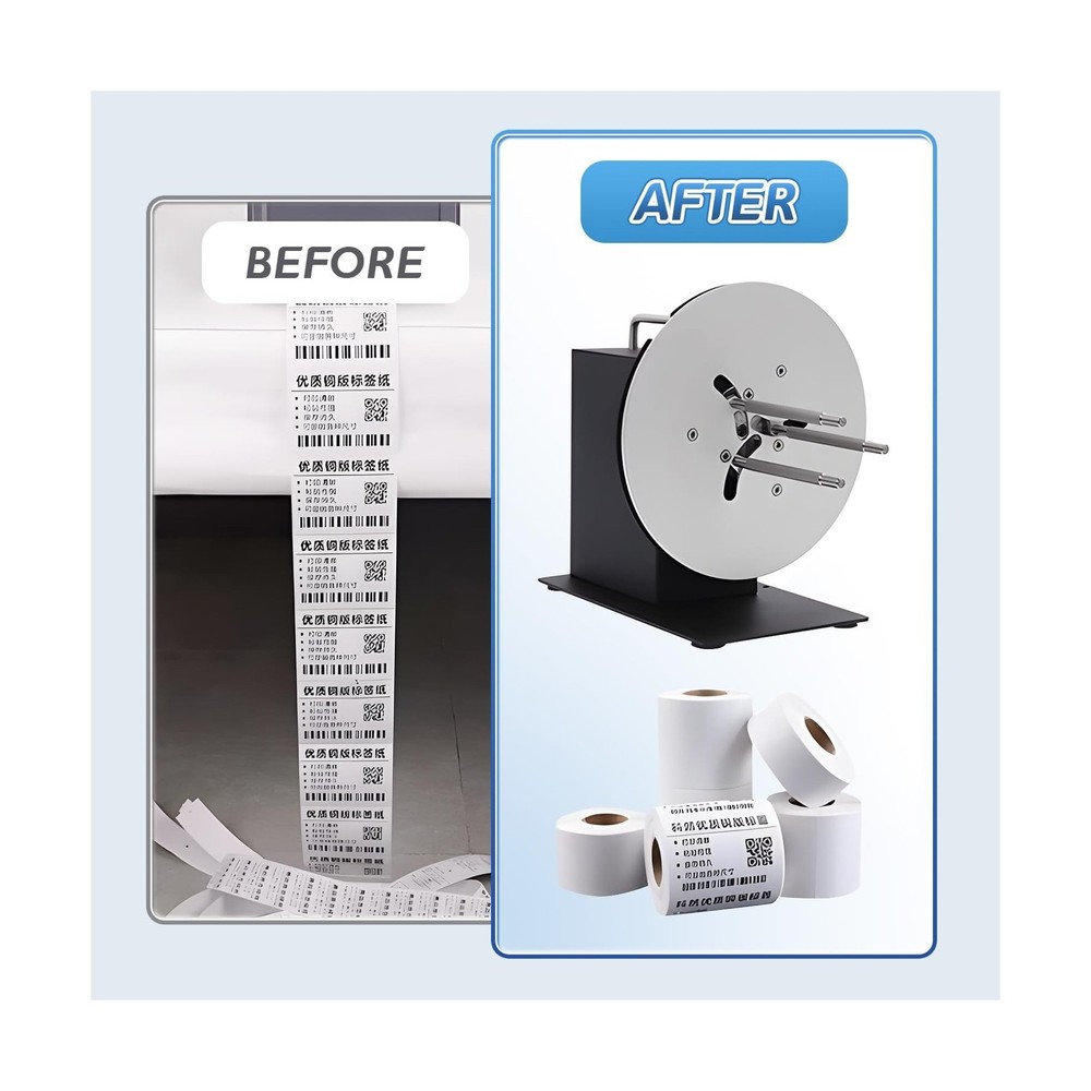 Automatic Label Rewinder Speed-Adjustable Label Rewinding Machine, Synchroniz...