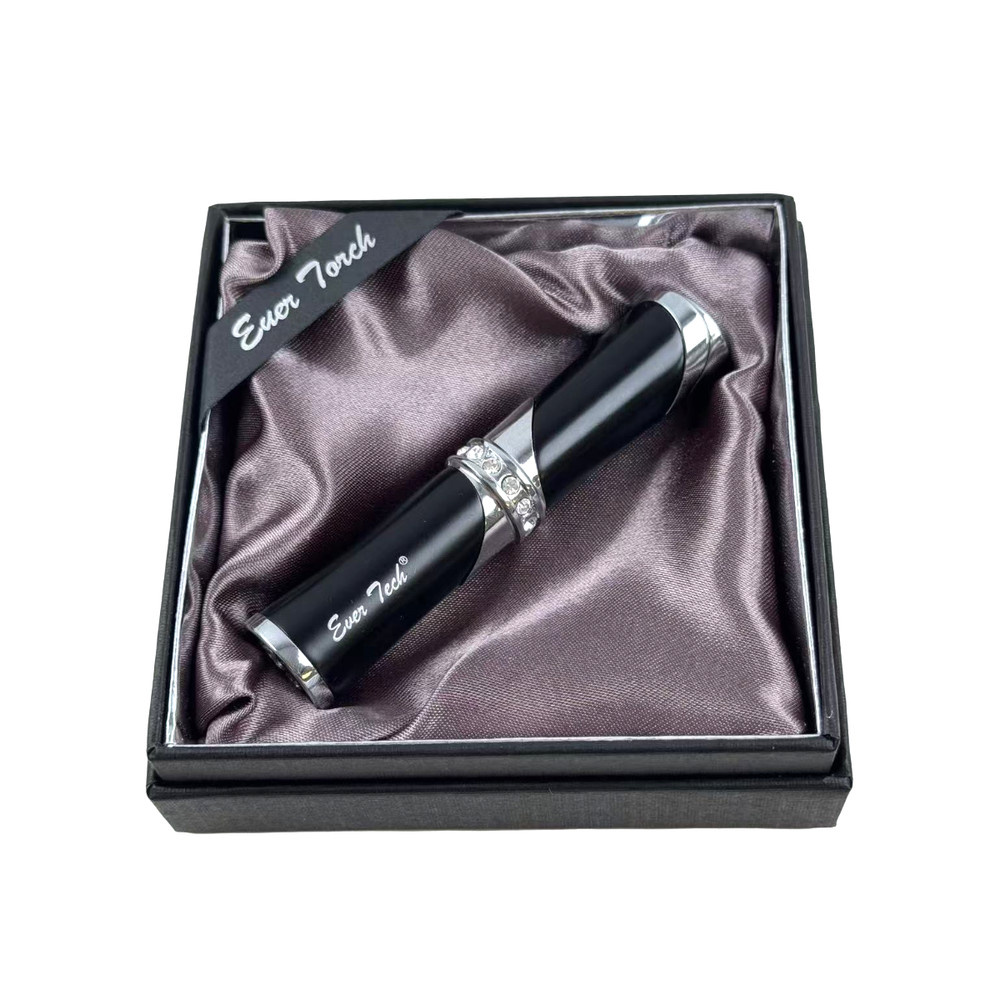 Ever Tech Lipstick Shape Butane Refillable Soft Flame Lighter for Women Gift