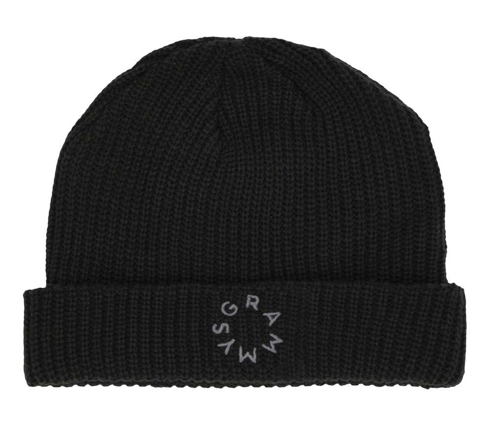 GRAMMYS Embroidered Beanie, One Size, Coal