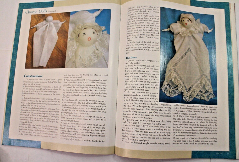 Doll Costuming with Patterns July 2003 (no Pattern)
