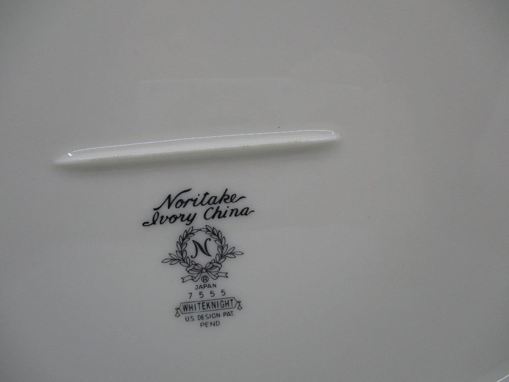 NORITAKE WHITE KNIGHT OVAL PLATTER - 11 1/2" -0407H
