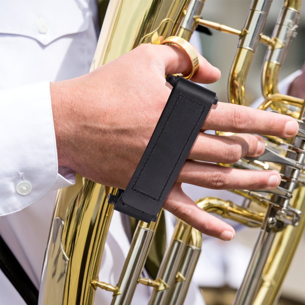 French Horn Hand Rest Instrument Accessory Guard With Strap Thin Grip