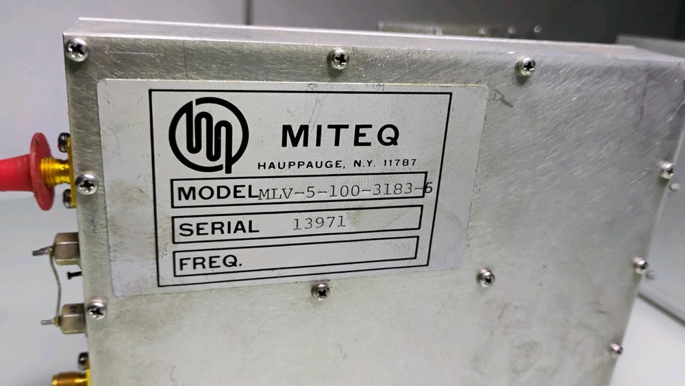 Three Miteq MLV-5-100-3183-6 RF Microwave Modules From NASA Project
