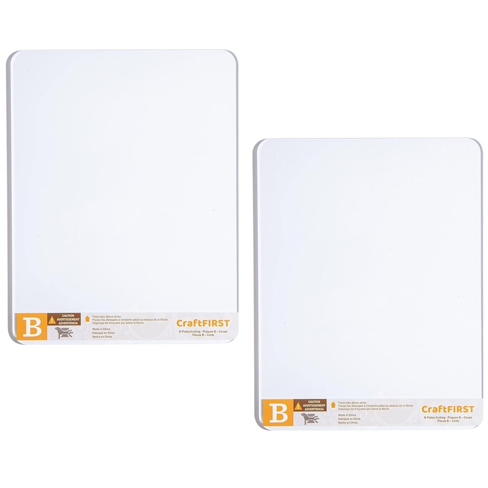 Plate B for Cuttlebug Die Cutting Machine 5.87X7.75" 2 Plates, NEW
