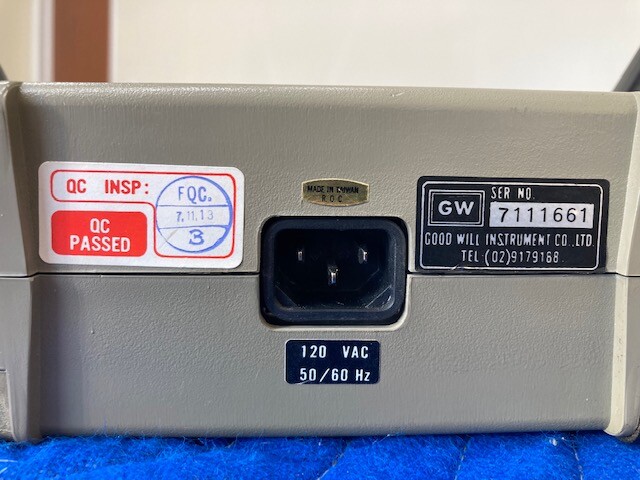 GW FUNCTION GENERATOR MODEL #GFG-8015F 120 VAC 50/60 HZ - USED1 (PC)