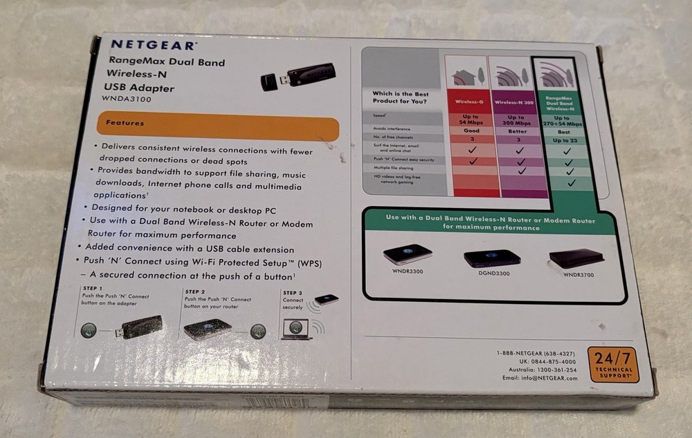 NETGEAR WNDA3100 Wireless USB Adapter