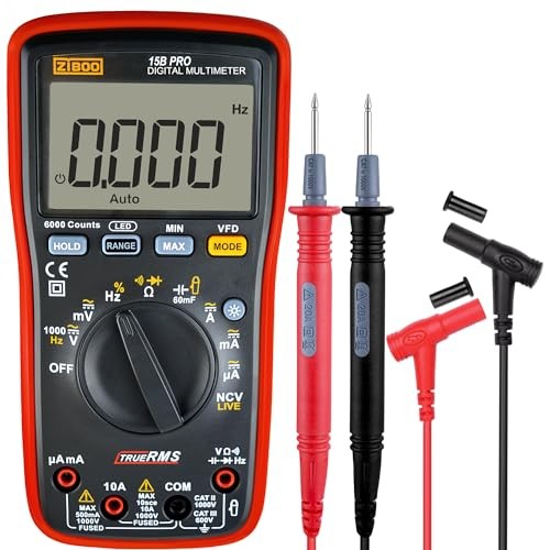 True RMS Digital Multimeter,for Electrical Applications, Measures 15B PRO