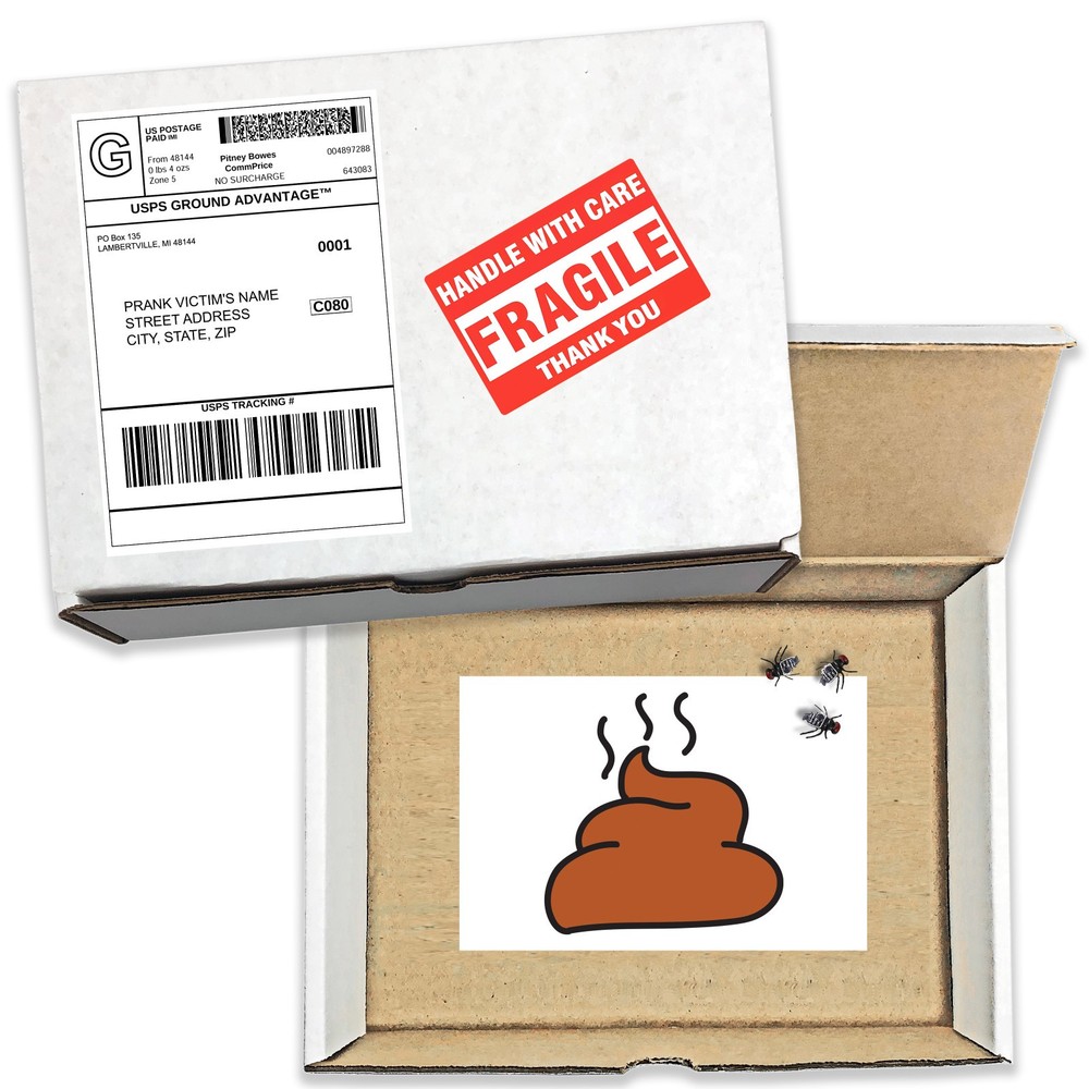 Steaming Poo with Flies Prank Mail Sent Anonymously!