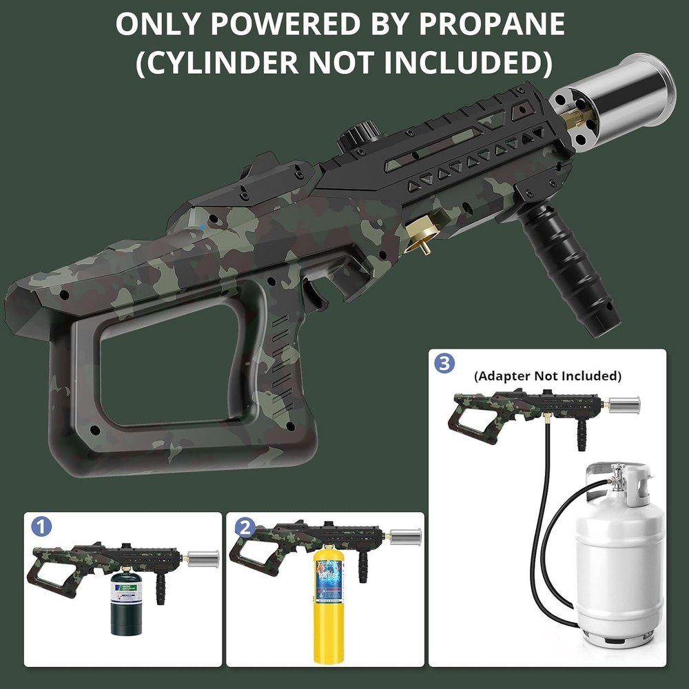 Powerful Cooking Propane Torch Gun, Culinary Torch Campfire Starter, Adjustab...