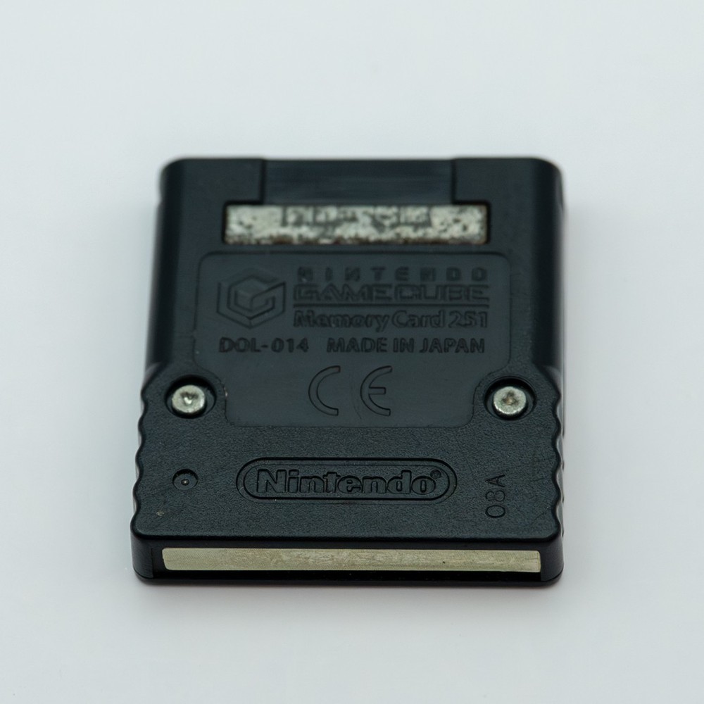 Nintendo Gamecube Black Memory Card 251 Blocks (DOL-014) Genuine OEM