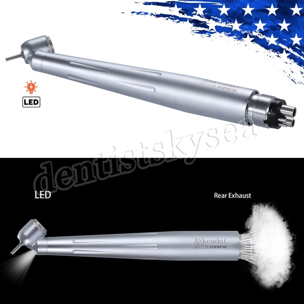 45 Degree LED E-generator Surgical Handpiece High Speed Dental