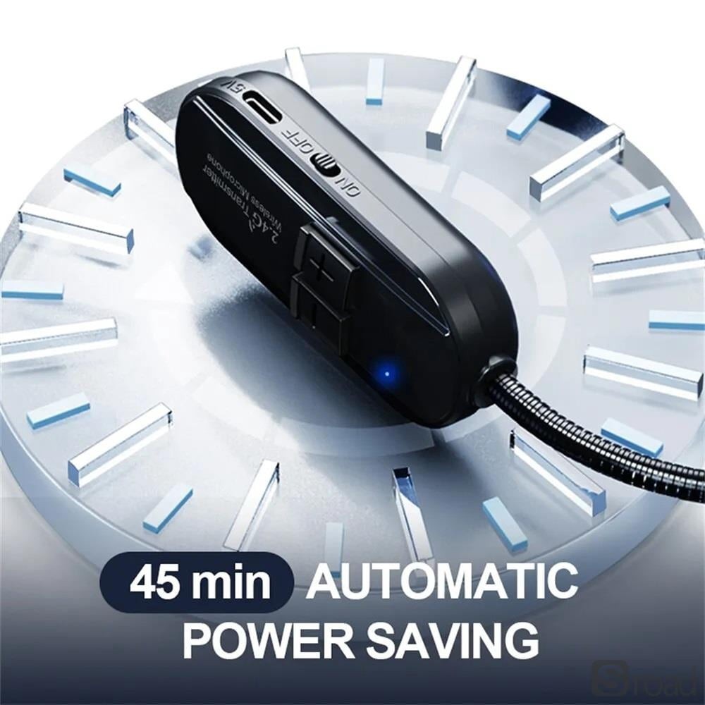 2.4G Wireless Mic System Headset Handheld 50M Range 8H Battery Reverb