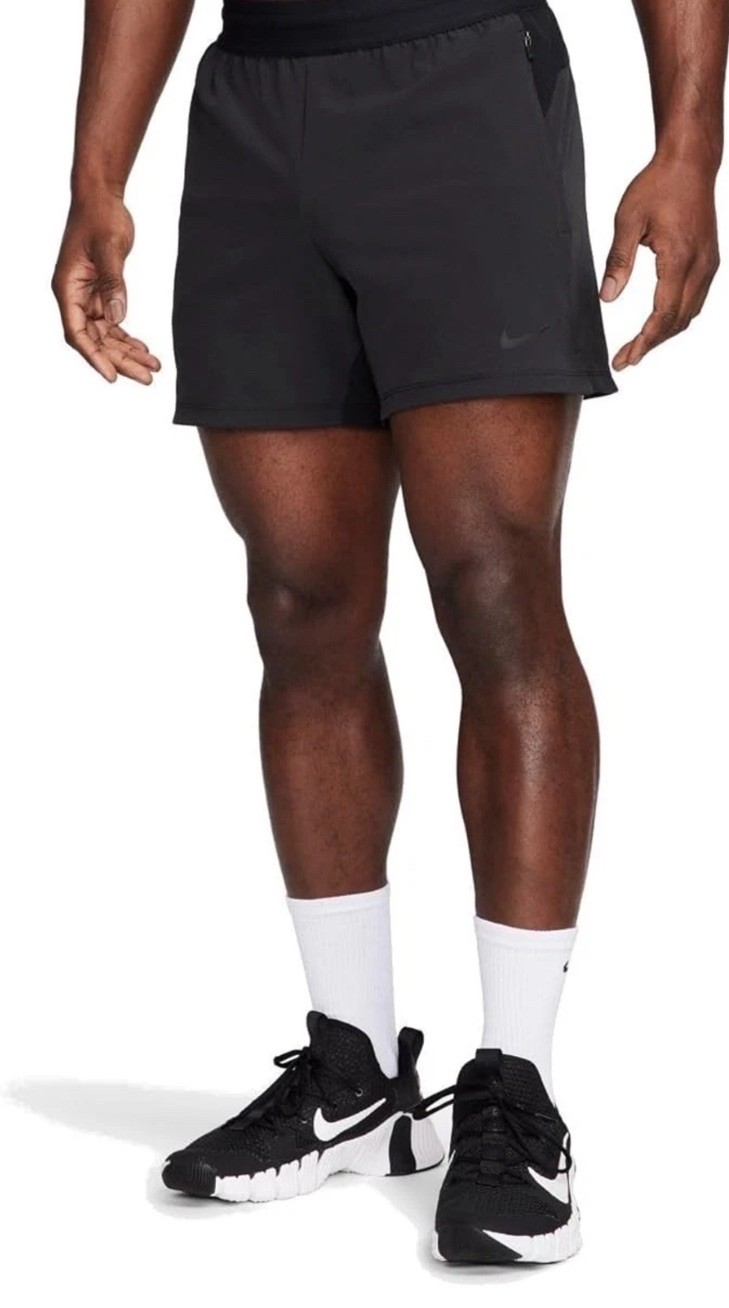 $75 Nike Men’s Flex Rep Dri-FIT 5" Unlined Fitness Shorts FN3002- Black- Medium