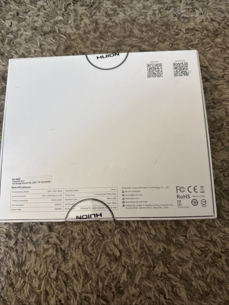 Huion HS64 Drawing Tablet NEW, Creative Pen Tablet USB Graphics