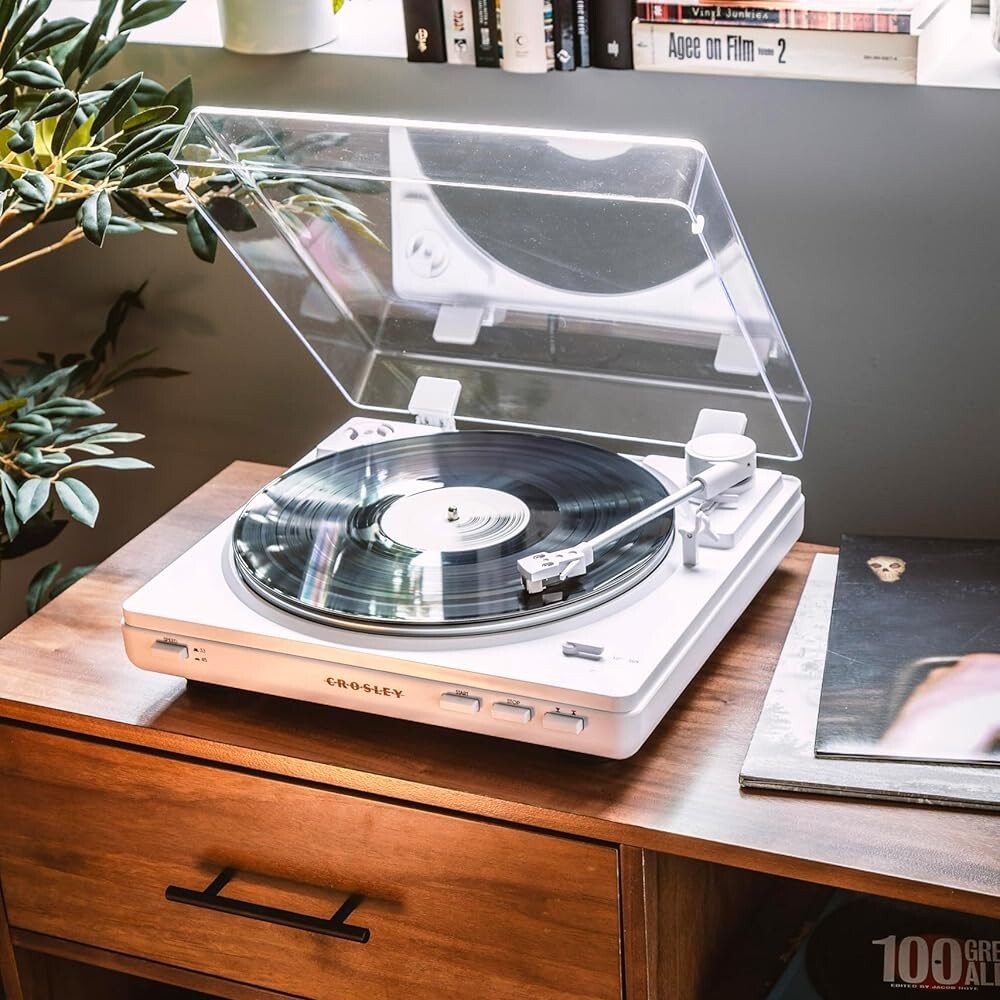 Crosley T400D Component 2-Speed Bluetooth Turntable - White T400D-WH