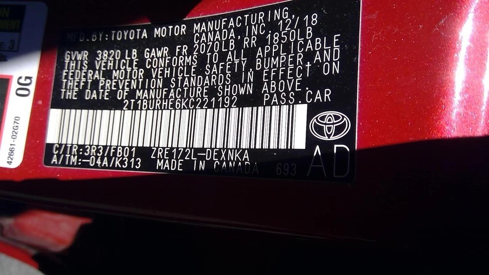 Used A/C Selector Switch fits: 2019 Toyota Corolla Sdn automatic temperature con