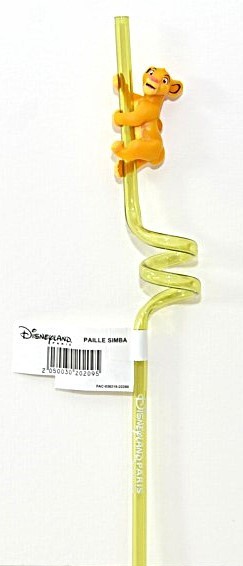 Disneyland Paris Original Simba Curly Straw