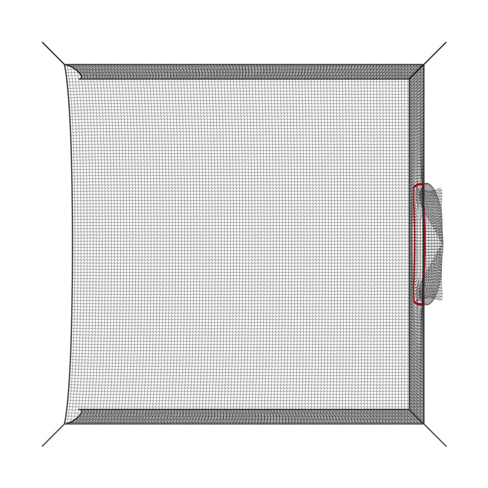 Uimoso 10 x 10 x 10FT Golf Practice Cage for Indoor and Outdoor Use